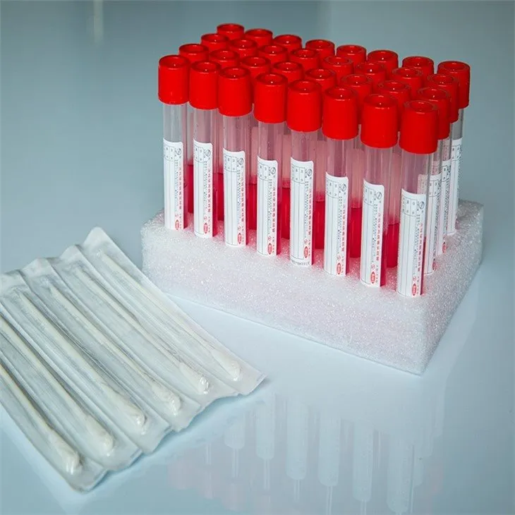 Vienkartinis virusų mėginių ėmimo vamzdelis